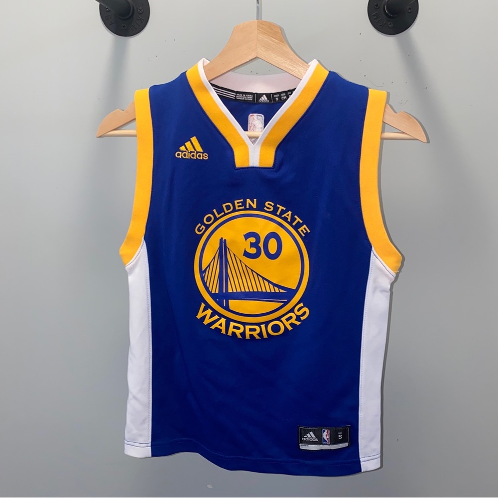 Adidas Golden State Warriors Stephen Curry #30 Youth Kids Small